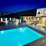 ヴィラ Aegean Soul Pool-sunset-hot Tub By Calypso Sunset *