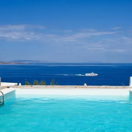 Aegean Soul Pool-sunset-hot Tub By Calypso Sunset 빌라 *