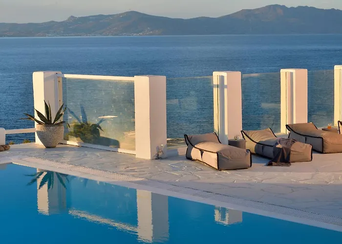 Aegean Soul Pool-sunset-hot Tub By Calypso Sunset ヴィラ Mykonos Town