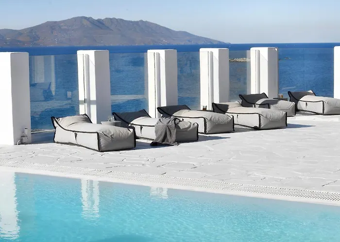 Aegean Soul Pool-sunset-hot Tub By Calypso Sunset Mykonos Town
