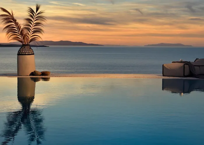 Villa Aegean Soul Pool-sunset-hot Tub By Calypso Sunset *