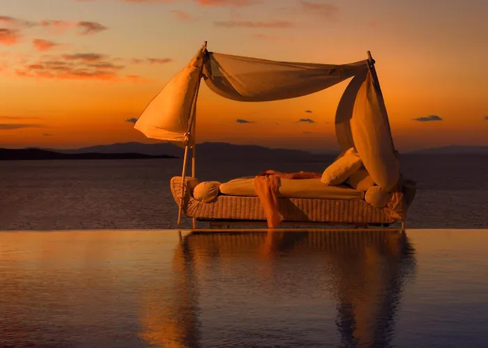 Villa Aegean Soul Pool-sunset-hot Tub By Calypso Sunset *