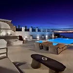 Vila Aegean Soul Pool-sunset-hot Tub By Calypso Sunset Mykonos Town