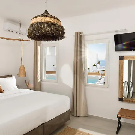Aegean Soul Pool-sunset-hot Tub By Calypso Sunset Mykonos Town