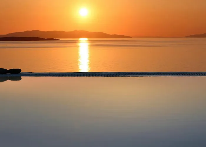 Aegean Soul Pool-sunset-hot Tub By Calypso Sunset Villa