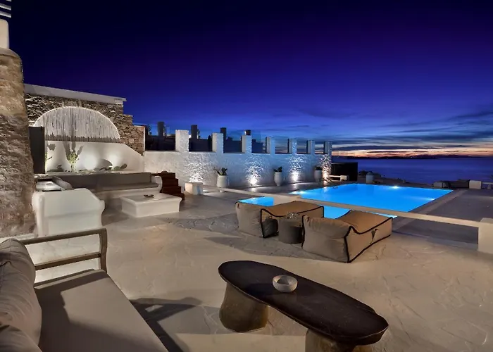 فيلة Aegean Soul Pool-sunset-hot Tub By Calypso Sunset Mykonos Town