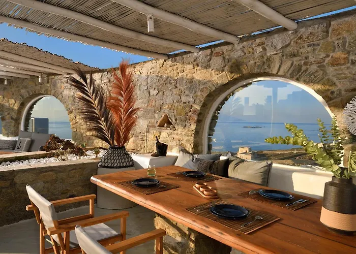 فيلة Aegean Soul Pool-sunset-hot Tub By Calypso Sunset Mykonos Town