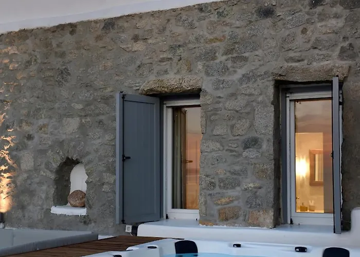 빌라 Aegean Soul Pool-sunset-hot Tub By Calypso Sunset